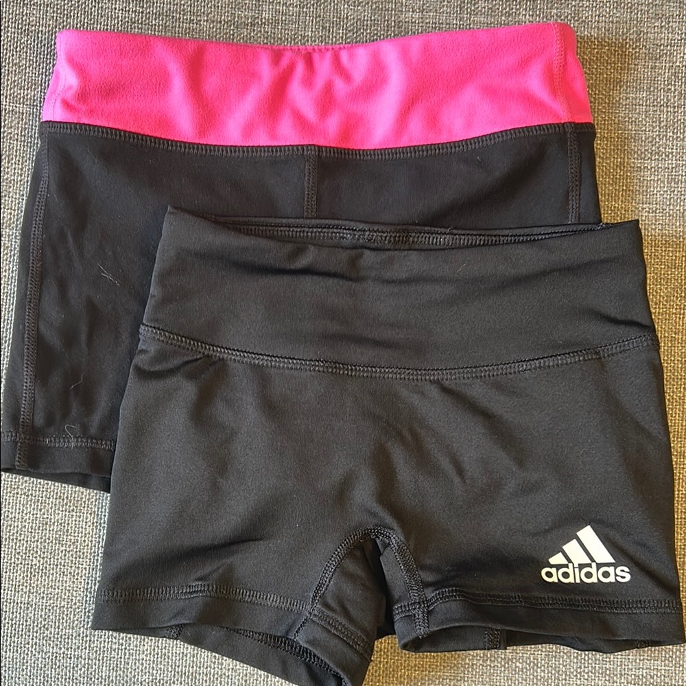 Black and Pink Dance Shorts Set